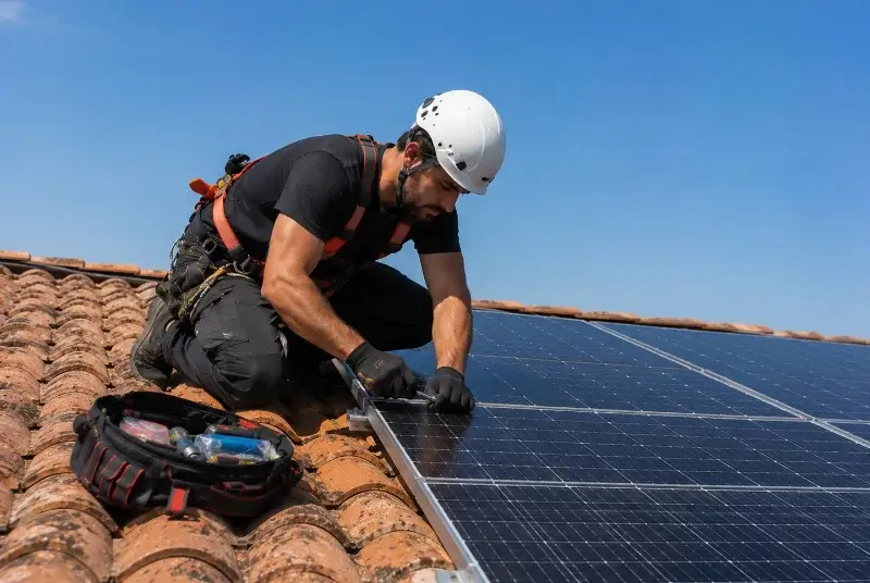 Maintenance et monitoring de panneaux solaires à Cruviers-Lascours